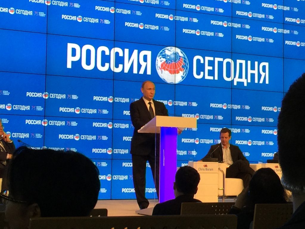 Russian President Vladimir Putin in Moscow